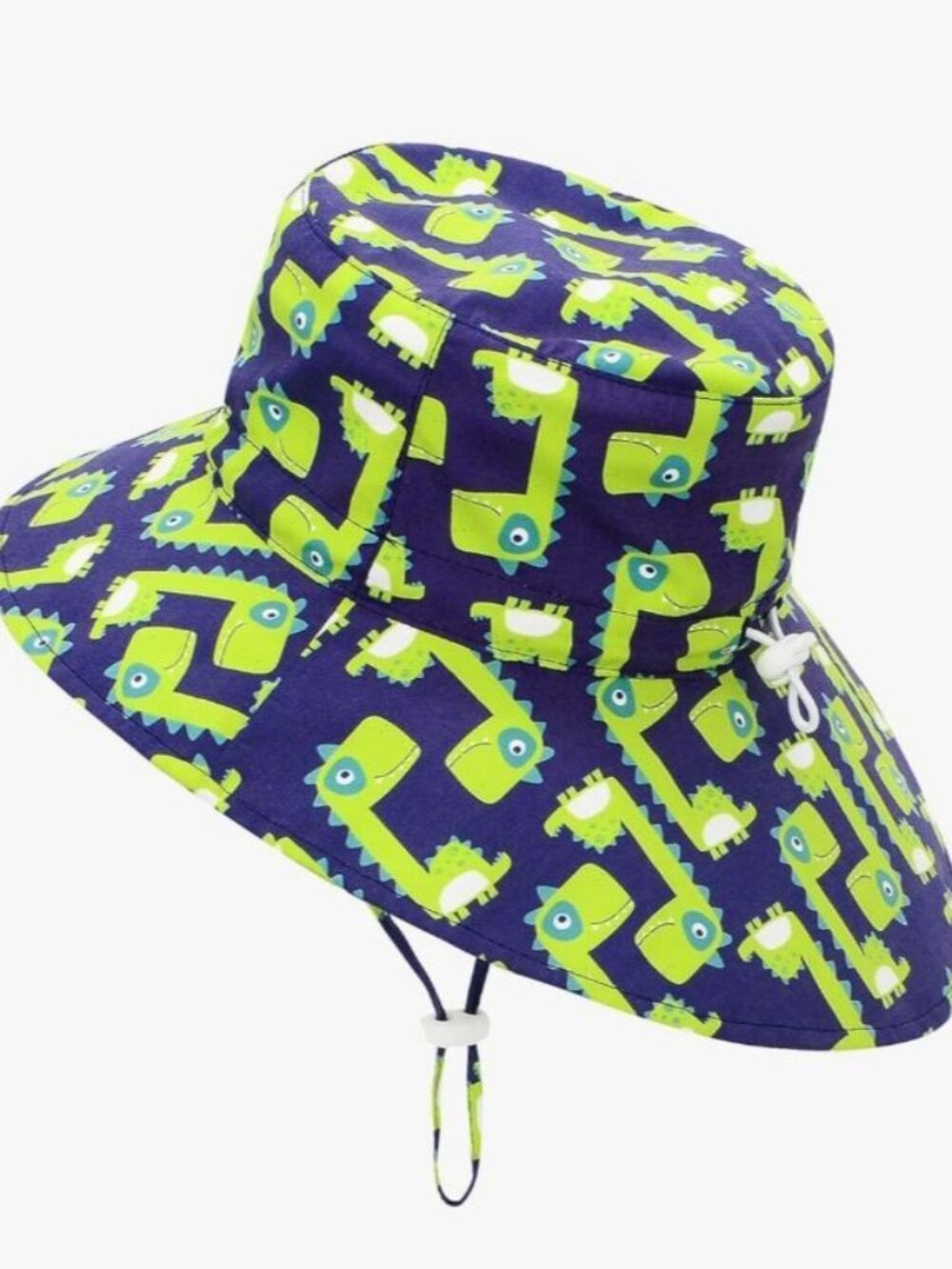 Dinosaur Baby Sun Hat, Outdoor Beach Swim Bucket Hat, Adjustable Wide Brim 1-2T